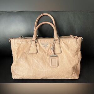 Prada Nappa Antique Cammeo leather shopping bag BL0743